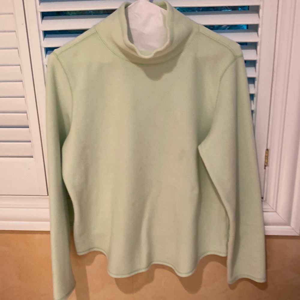 Ann Taylor Loft lime green fleece